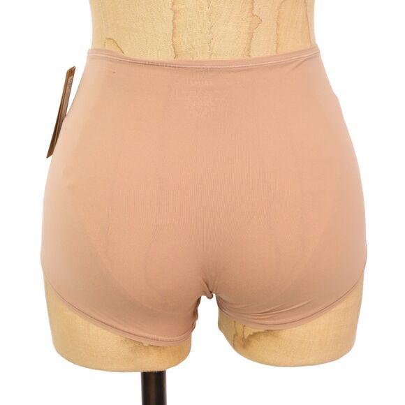 SKIMS Fits Everybody Boyshort Panty L Sienna Brown Stretchy Underwear NWD B51 - Picture 3 of 6